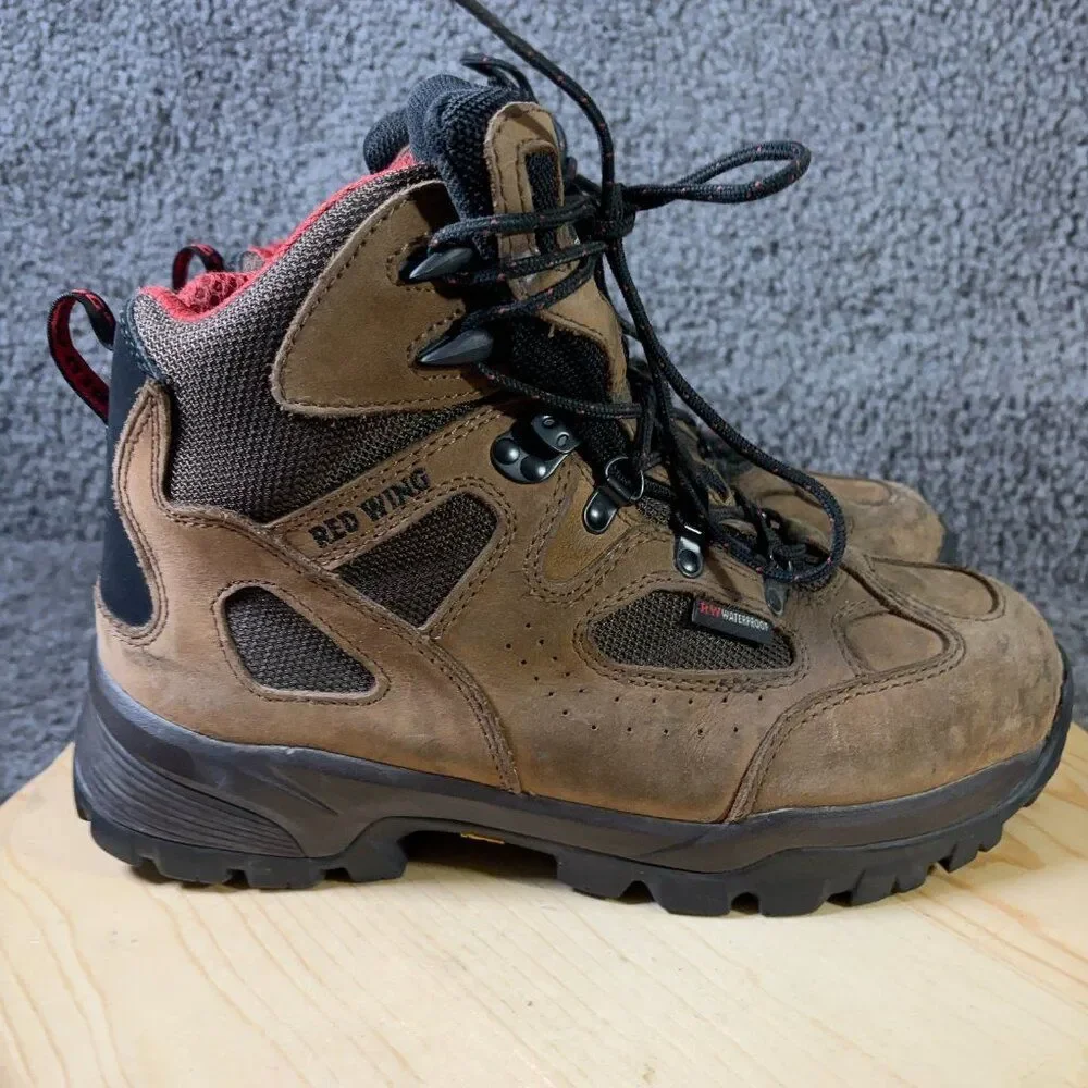 Red Wing Truhiker Boots 667 Mens Size 8 Leather Aluminum Safety Toe Waterproof